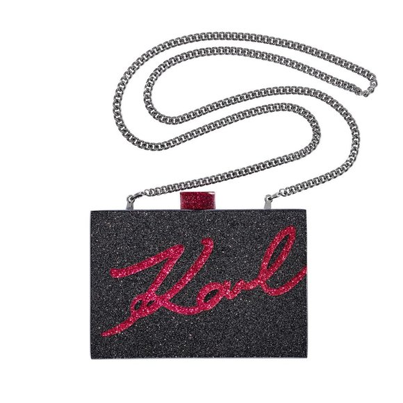 New in Box Karl Lagerfeld x ModelCo Minaudière Bag + Lip Kit - Picture 5 of 7